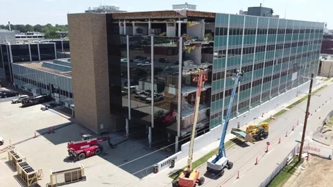 Construction at the Assembly of God Headquarters on August 4, 2025 Vídeo Stock 317635837