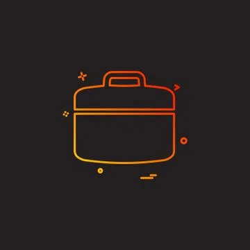 Construction bag work labour icon vector Stock Illustration