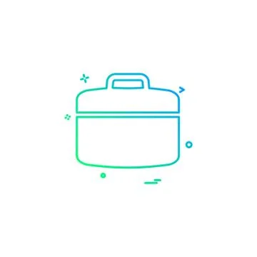 Construction bag work labour icon vector Stock Illustration