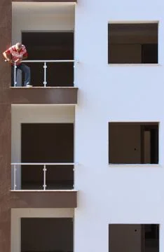 Construction for the balcony rails Stock Photos
