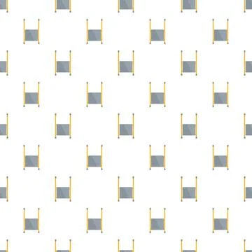 Construction barrier gate pattern on white background Stock Illustration