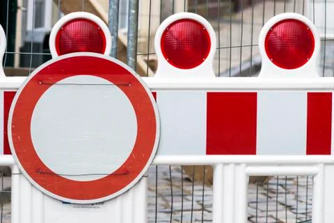 Construction Barrier Stock Photos