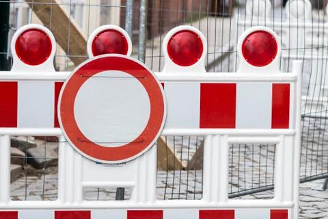 Construction Barrier Stock Photos