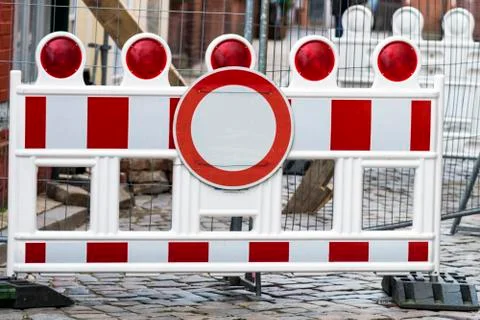 Construction Barrier Stock Photos