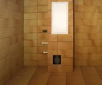 Construction in the bathroom Stock Photos