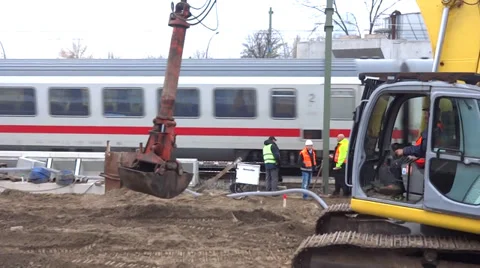 Construction in berlin 스톡 동영상 32866814