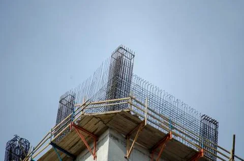Construction of the Big Building Stock Photos