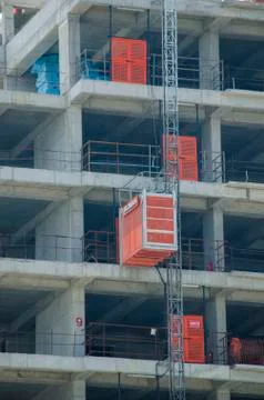 Construction of the Big Building Stock Photos