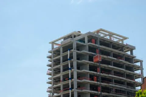 Construction of the Big Building Stock Photos