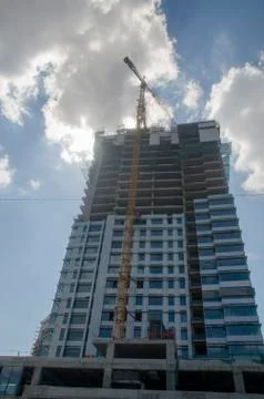 Construction of the Big Building Stock Photos