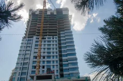 Construction of the Big Building Stock Photos