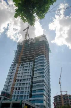 Construction of the Big Building Stock Photos