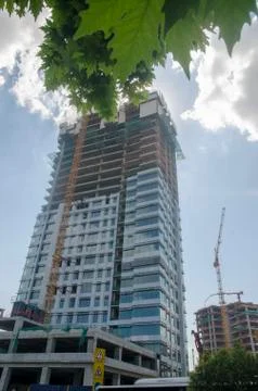 Construction of the Big Building Stock Photos