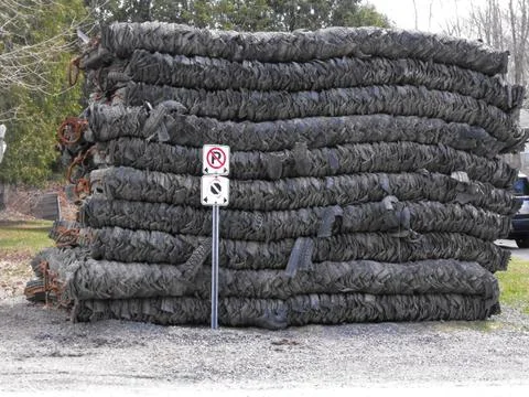 Construction-Blasting-Mats Stock Photos