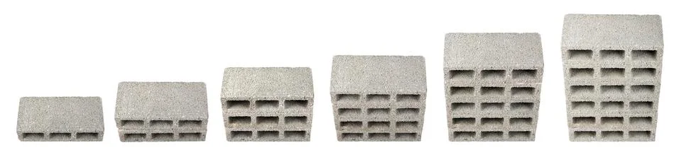 Construction blocks chart Foto stock