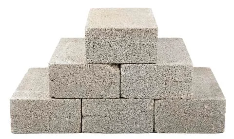 Construction blocks pyramid Stock Photos