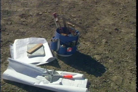 CONSTRUCTION BLUEPRINTS Stock Footage 1049463