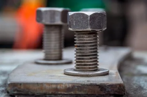 Construction bolt in concrete Foto stock