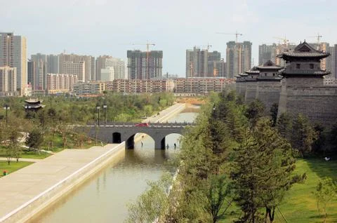 Construction boom of ghost towns  in China Stock Photos