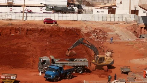 Construction in Brasilia Video stock 116188343