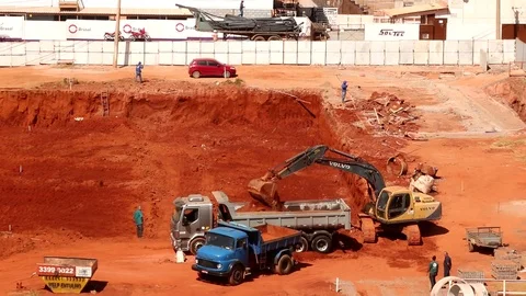 Construction in Brasilia Stock Footage 116188591