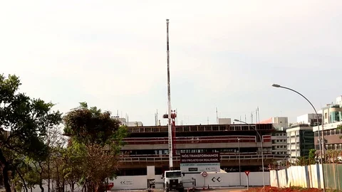 Construction in Brasilia Stock Footage 116990367