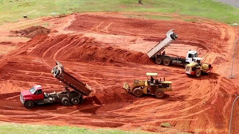 Construction in Brasilia Stock Footage 126221315