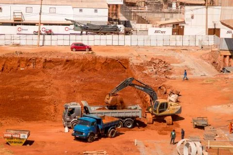 Construction in Brasilia Stock Photos
