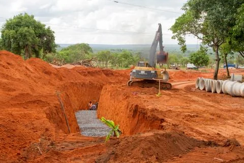 Construction in Brasilia Stock Photos