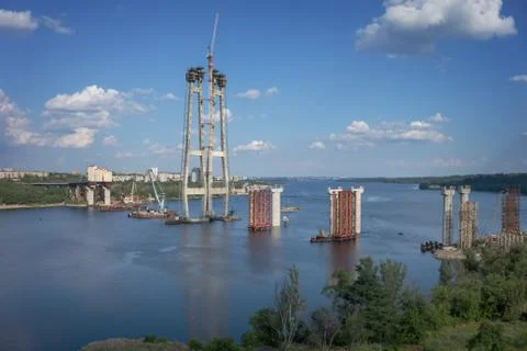 Construction of a bridge Stock Photos