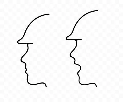 Construction, builder in helmet, safety, graphic design Stock-Illustration