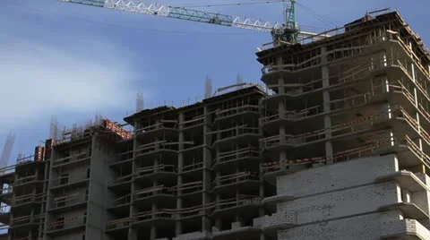Construction of the building 002 Stock Footage 21995018