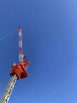 Construction Of Building A Beautiful Sky Background Stock Photos