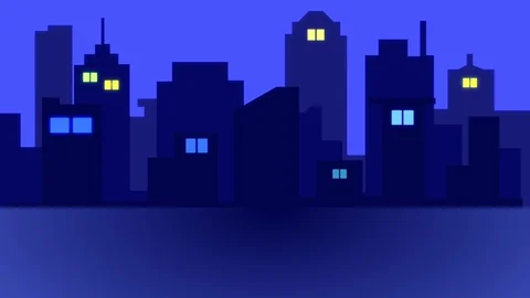 Construction Building with bright window - night view and city concept. Stock Footage 129481217