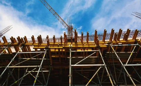 Construction of Building Buildings Stock Photos