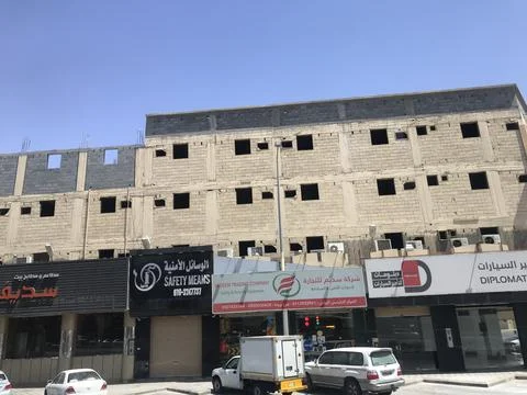 The construction building in the city Stock Photos