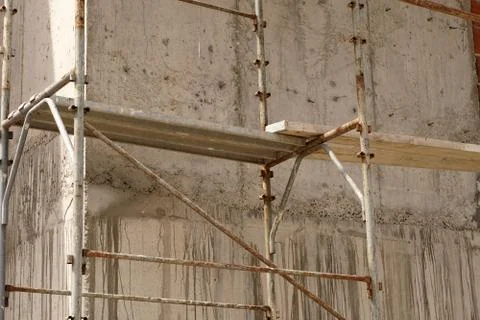 Construction of the building, concrete close up Fotos de archivo
