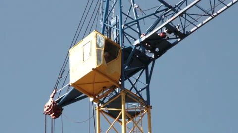 Construction. Building. Crane. Stock Footage 49992752