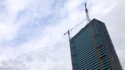 Construction Of Building. Stock Footage 82238448