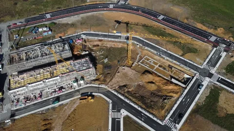 Construction of a building Stockbeeldmateriaal 147895118