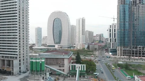 Construction building Stock Footage