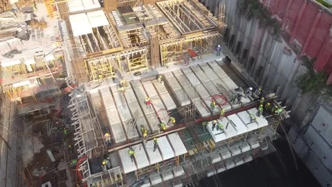 Construction of a building Stock Footage 224417771