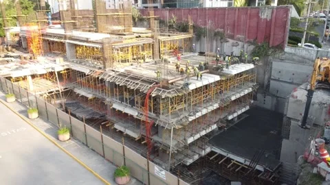 Construction of a building Stock Footage 224417810