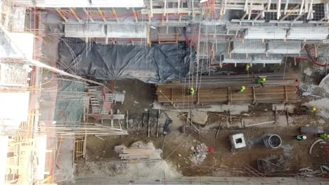 Construction of a building Stock Footage 224417825