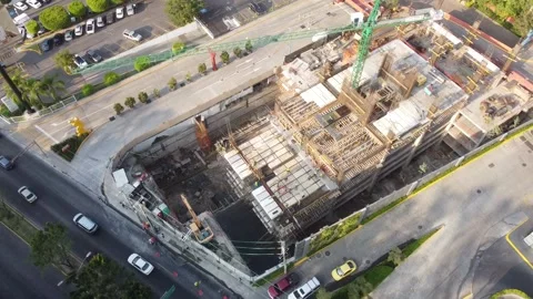 Construction of a building Stock Footage 224417991