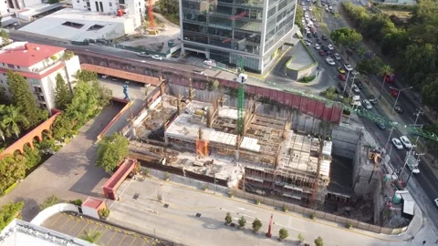 Construction of a building Stock Footage 224418055