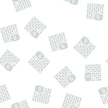 Construction building glyph vector seamless pattern sign 스톡 일러스트