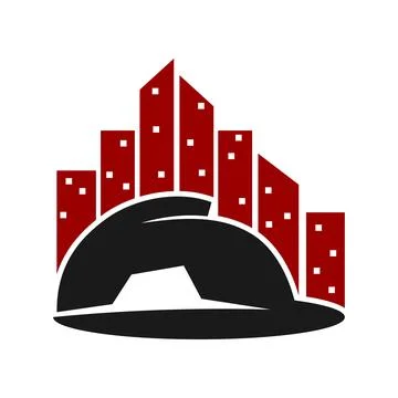 Construction Building Logo Icon Design Vector Illustration Brand Identity t.. Ilustración de archivo