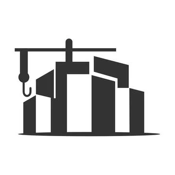 Construction Building Logo Icon Design Vector Illustration Brand Identity t.. Ilustración de archivo