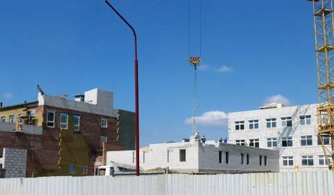 The construction of the building. Stock Photos